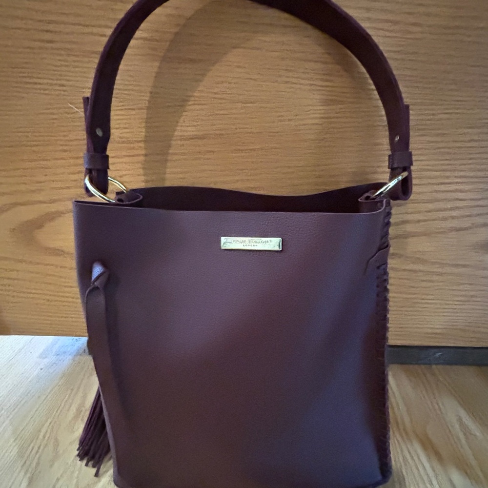 Katie Loxton London  Burgundy Bucket Bag